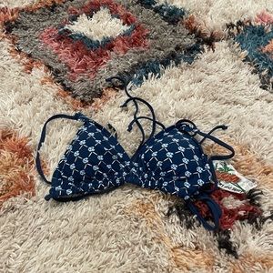 Navy Blue UNC Bikini Top